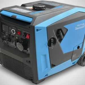 موتور برق بی صدا هونامیک مدل HM8500iSR3 با بدنه آبی و مشکی و پنل دیجیتال