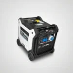 موتور برق سه گانه سوز لانسین مدل GRT12500iS-3 با توان 11 کیلووات و رنگ‌های آبی، مشکی و سفید
