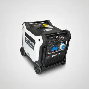 موتور برق سه گانه سوز لانسین مدل GRT12500iS-3 با توان 11 کیلووات و رنگ‌های آبی، مشکی و سفید
