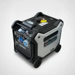 موتور برق سه گانه سوز لانسین مدل GRT12500iS-3 با توان 11 کیلووات و رنگ‌های آبی، مشکی و سفید