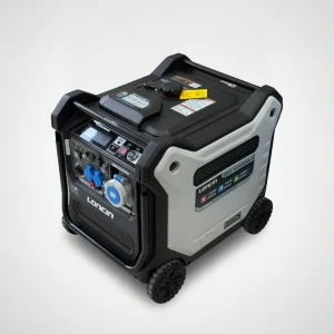 موتور برق سه گانه سوز لانسین مدل GRT12500iS-3 با توان 11 کیلووات و رنگ‌های آبی، مشکی و سفید