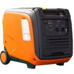 موتور برق کیفی H4500iE هواسدان بی صدا با چرخ و دسته در ابعاد 51x44x59 سانتی‌متر